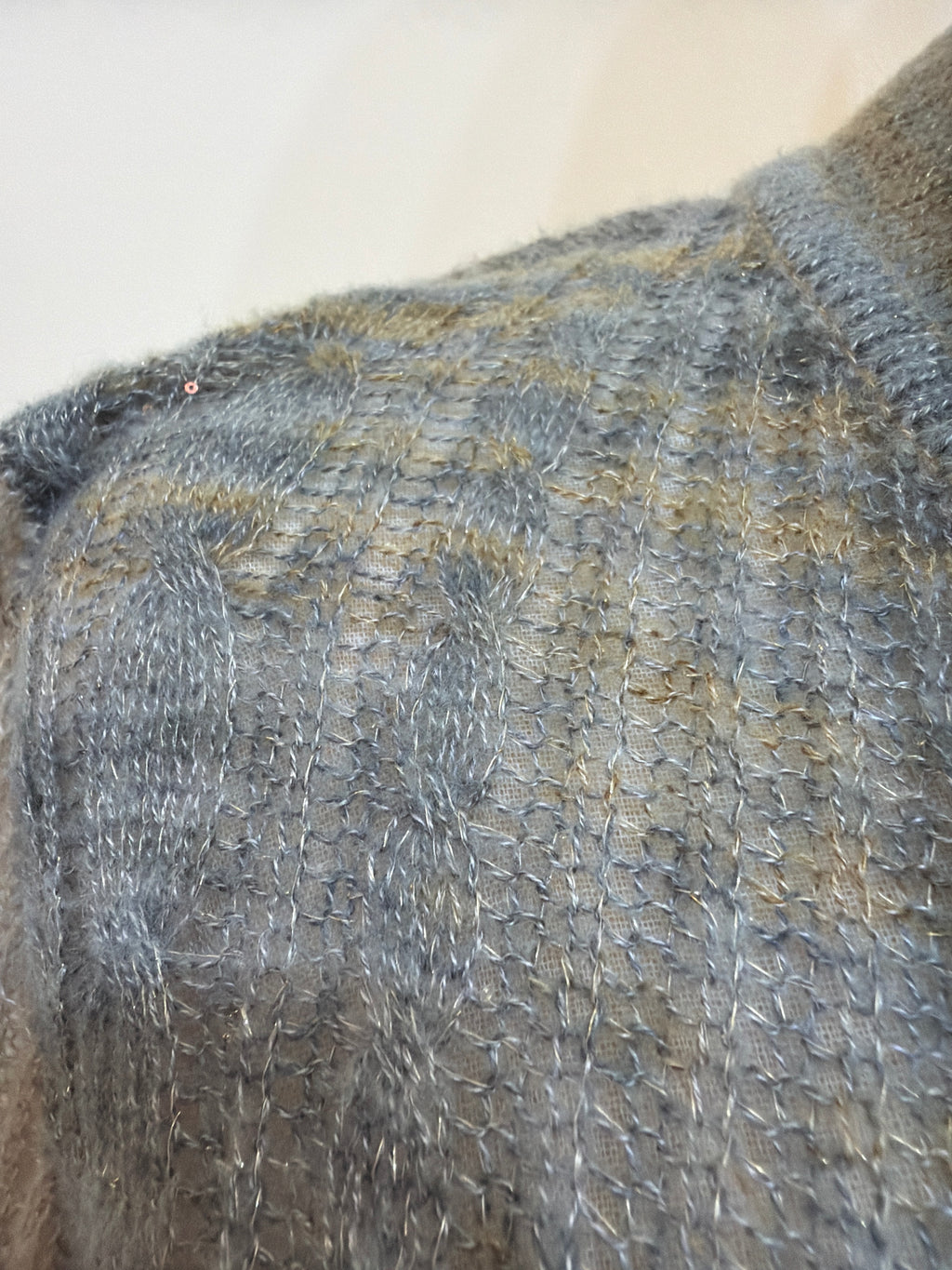 LUXE STITCHES H53 啡灰色V領長袖開襟外套商品圖片