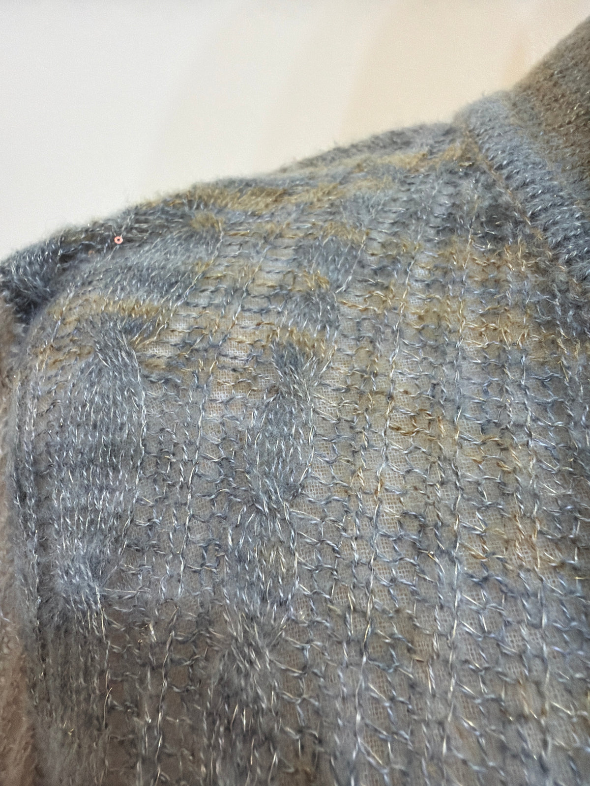 LUXE STITCHES H53 啡灰色V領長袖開襟外套商品圖片