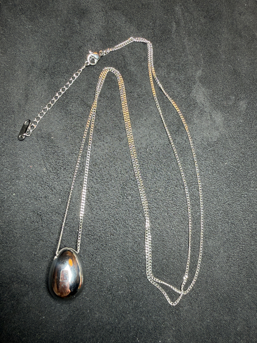 A20 Sculptural Teardrop Longline Necklace