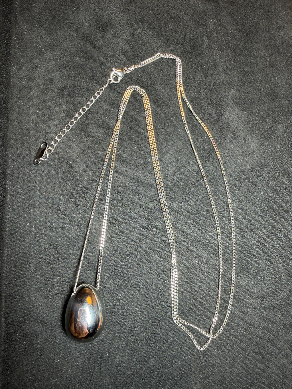 A20 Sculptural Teardrop Longline Necklace