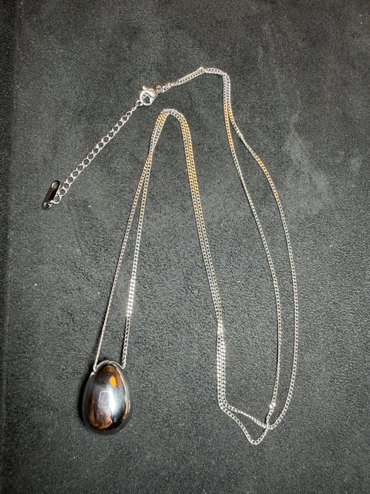 A20 Sculptural Teardrop Longline Necklace