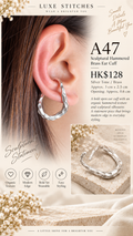 A47 Sculptural Hammered Brass Ear Cuff