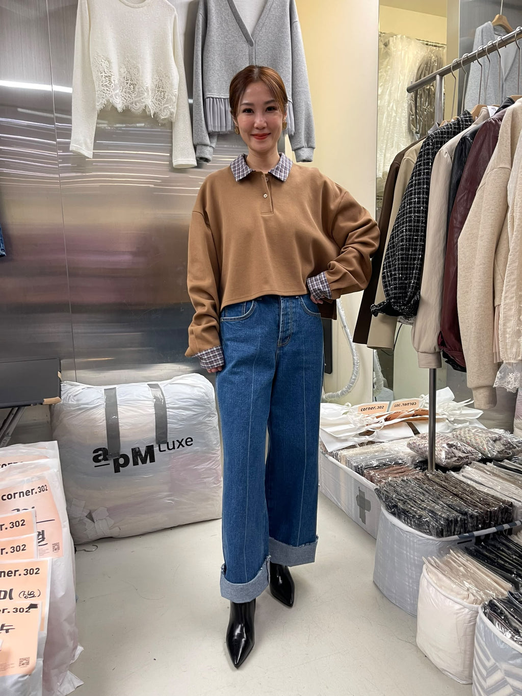 CN61008 CORNER302 韓國女裝上衣實物相 1