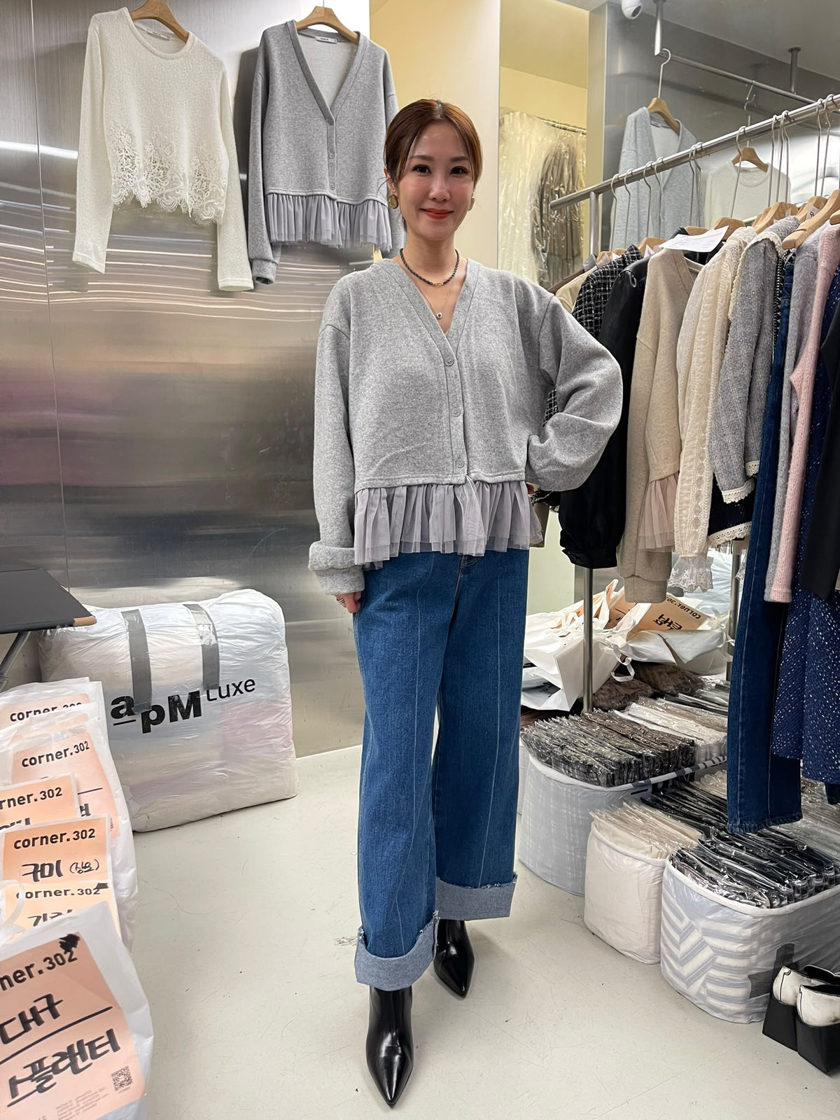 CN61014 CORNER302 韓國女裝上衣實物相 3