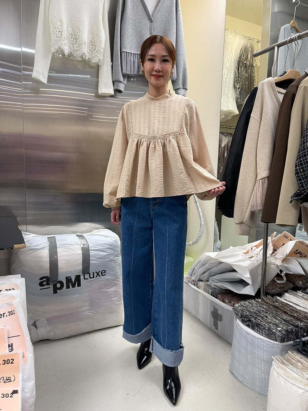 CN61016 CORNER302 韓國女裝上衣實物相 1