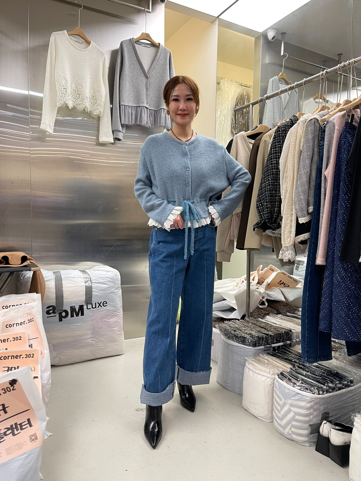 CN61017 CORNER302 韓國女裝上衣實物相 3
