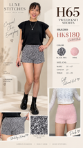 H65 Stretch Tweed Knit Shorts