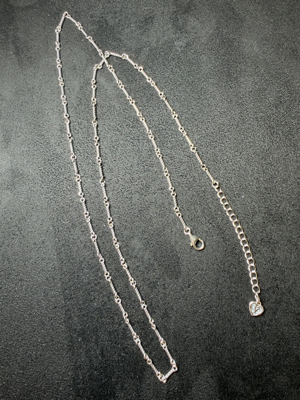 A01 Twist Link Silver Necklace