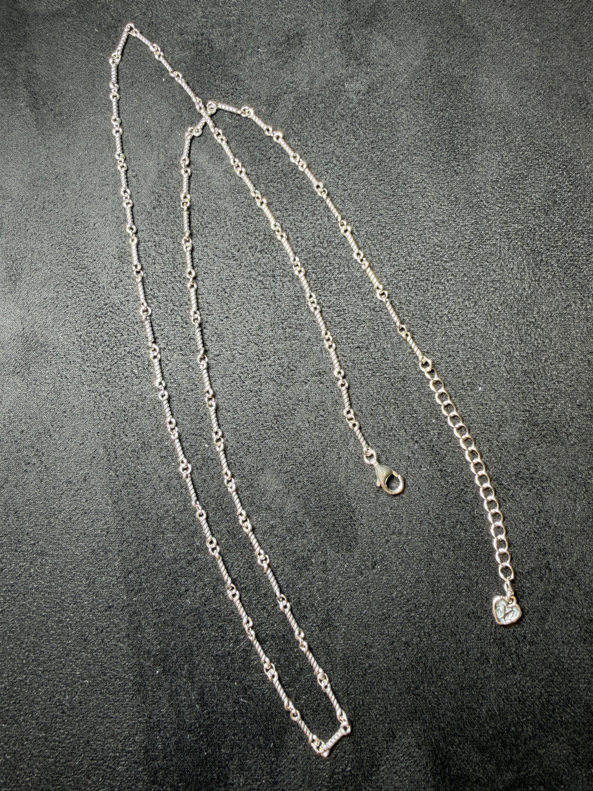 A01 Twist Link Silver Necklace