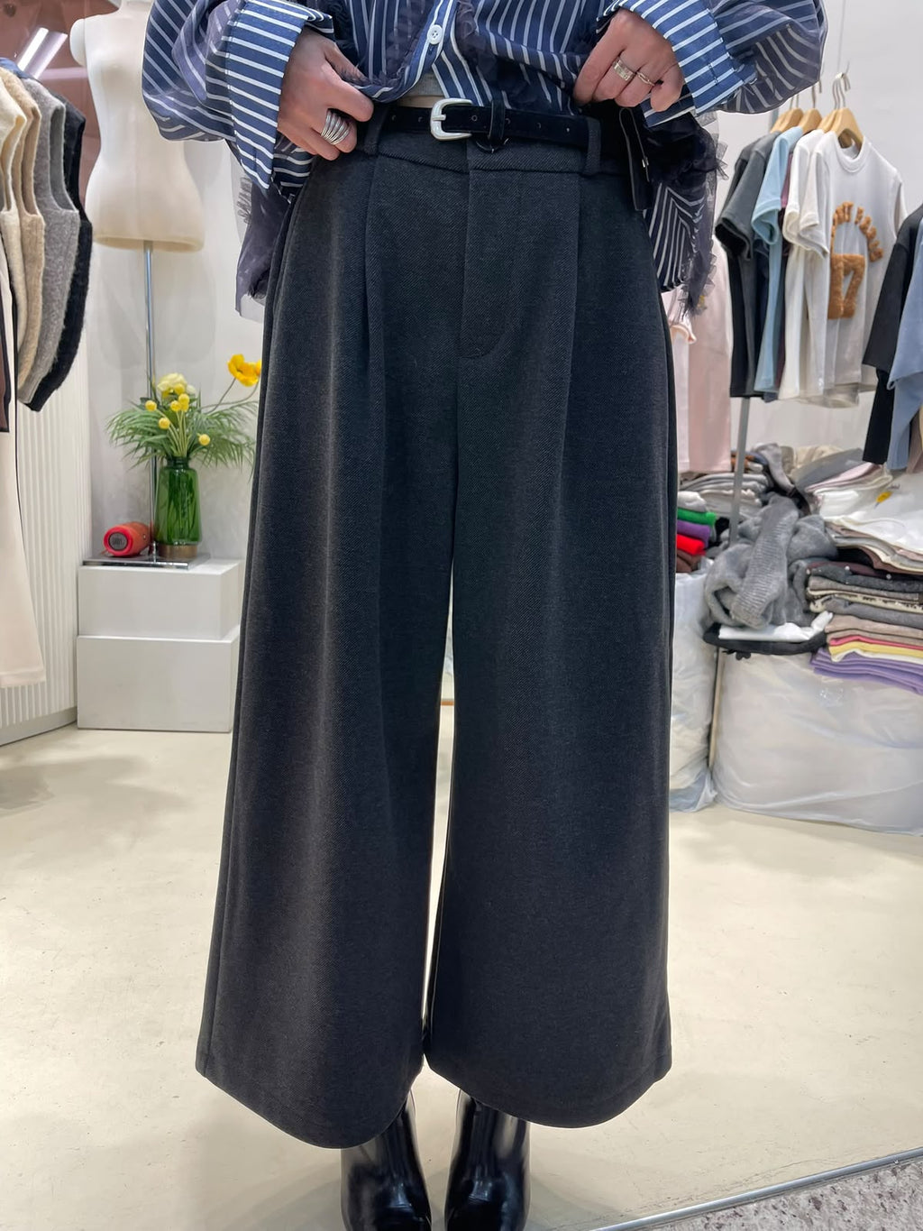 LUXE STITCHES INTRO ADORABLE LAD61006 褶線闊腳長褲－商品圖片 5
