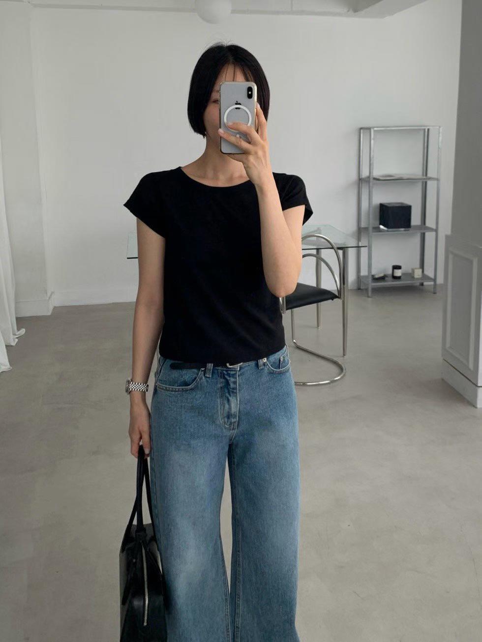 M04 Modal Cap Sleeve T Shirt