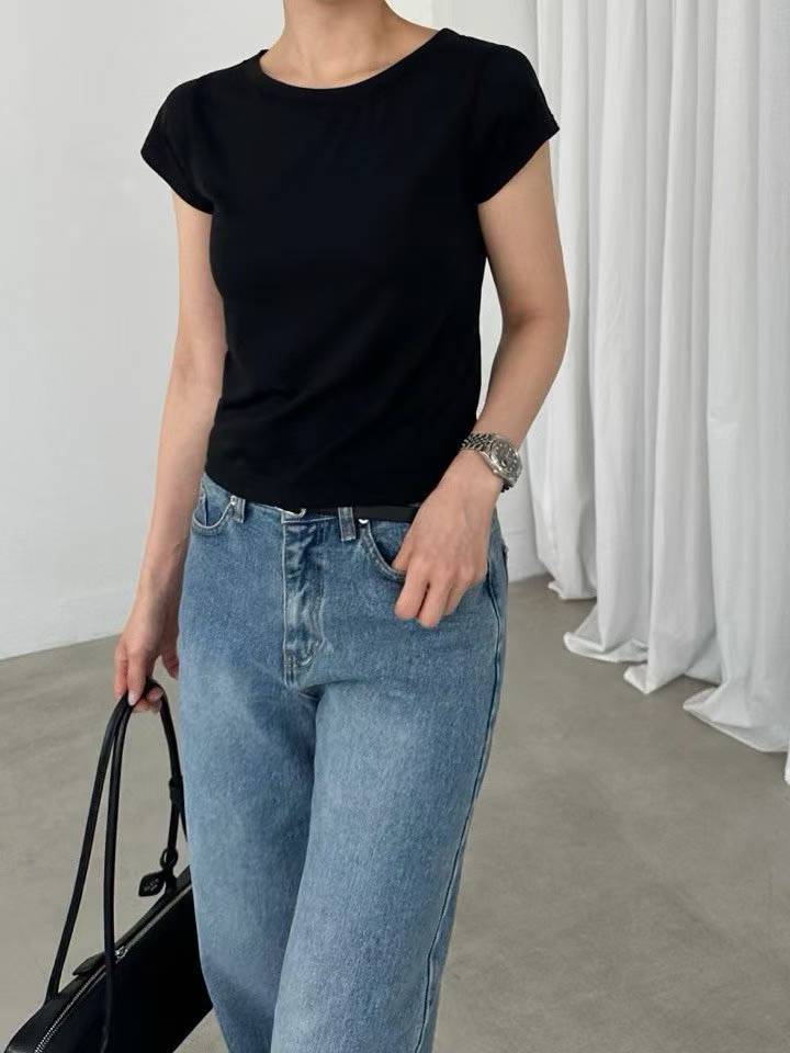 M04 Modal Cap Sleeve T Shirt