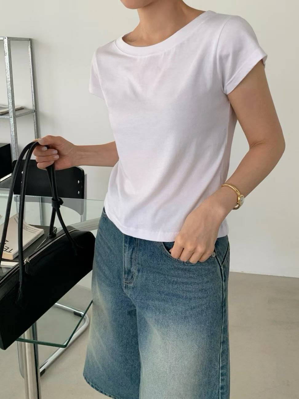 M04 Modal Cap Sleeve T Shirt