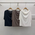 M05 Sand-washed Drape T-shirt