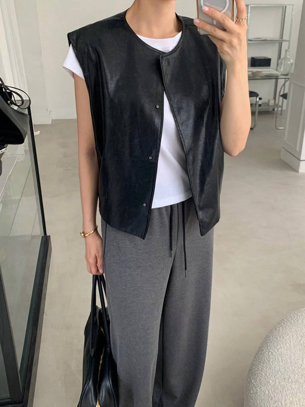 M10 Blouson Leather Vest