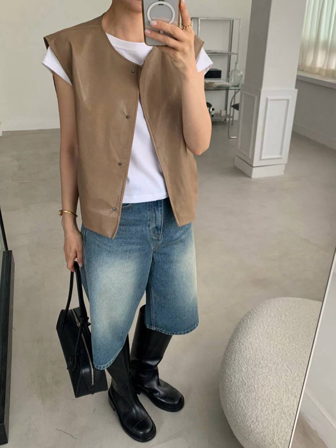 M10 Blouson Leather Vest