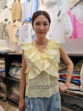 韓國Ribbon Dress半截裙 LRD60612 - Yellow