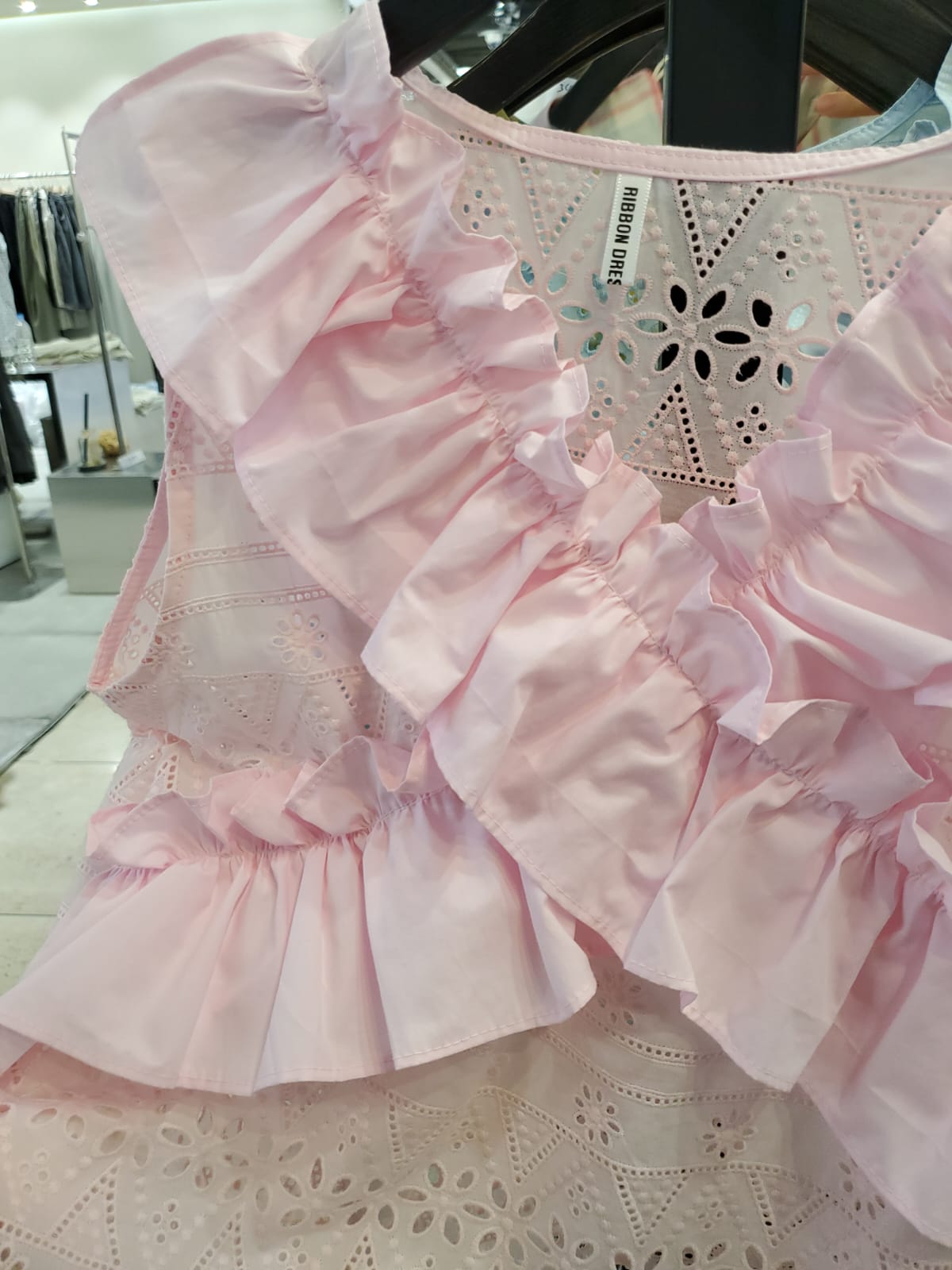 韓國Ribbon Dress半截裙 LRD60612 - Pink