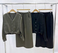 E24 Waist Band Back Slit Annie Skirt (bottom)