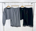 E25 Pearl Lace Point Two-Piece Rose Setup (Top)