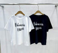 E02 Decorated Short-sleeve Lettering T-shirt