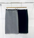 E17 Women's Office Look Banding Organza Line Della Skirt