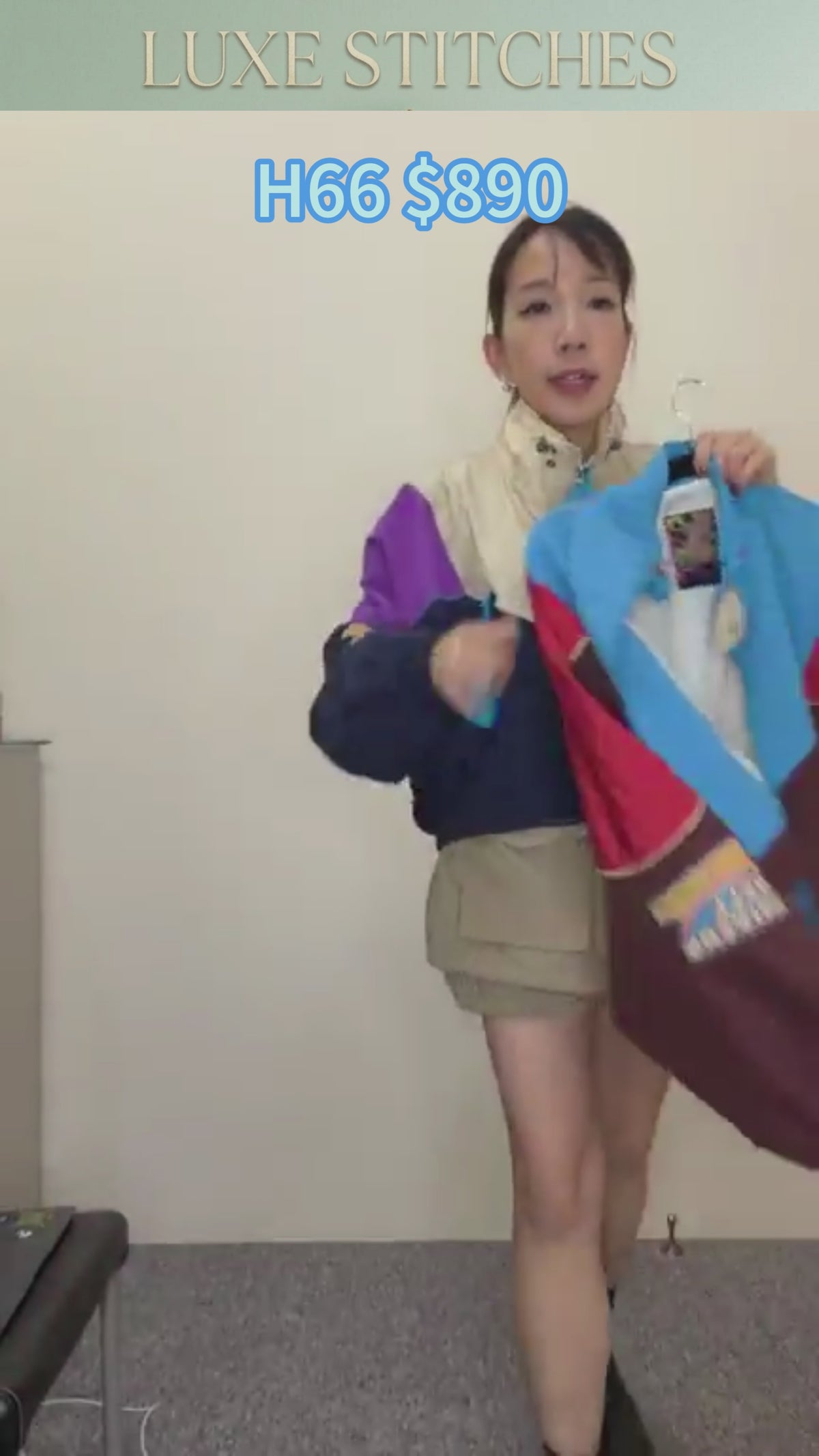 H66 2ndk 紫色滾邊設計上衣｜Purple Piping Top