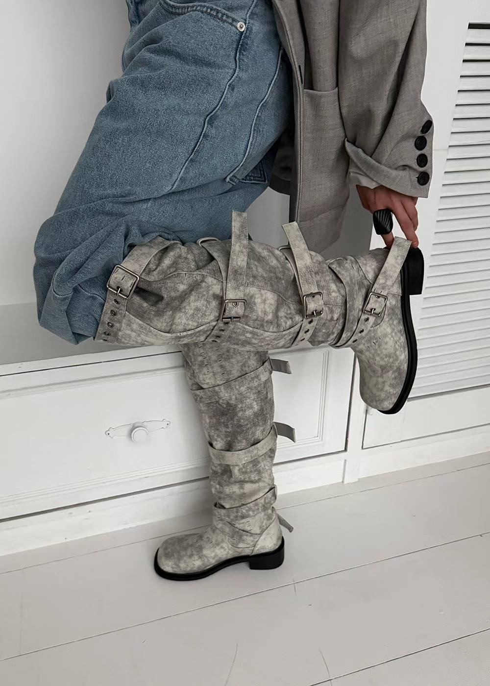 H72 PU boots