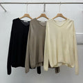 M31 V neck lambswool box knit