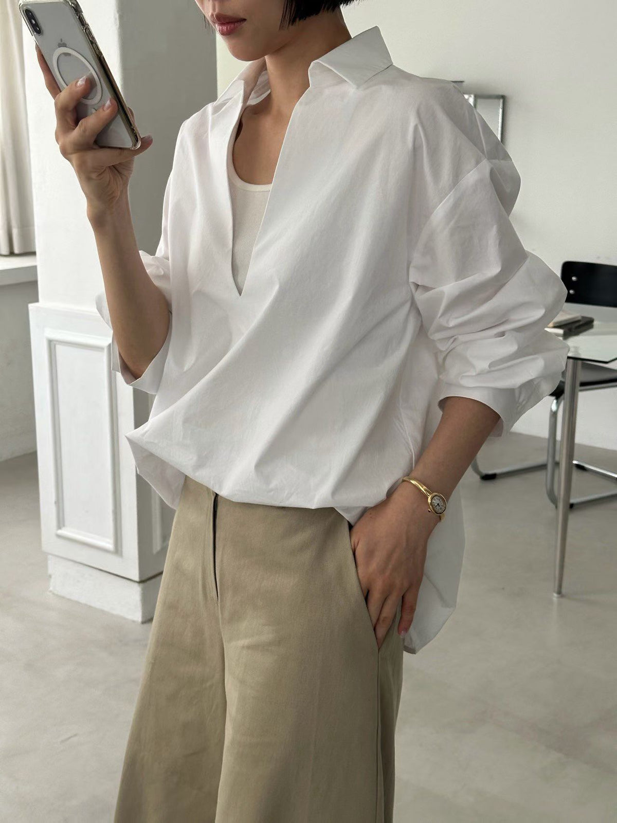 M24 Deep V Neck Shirt