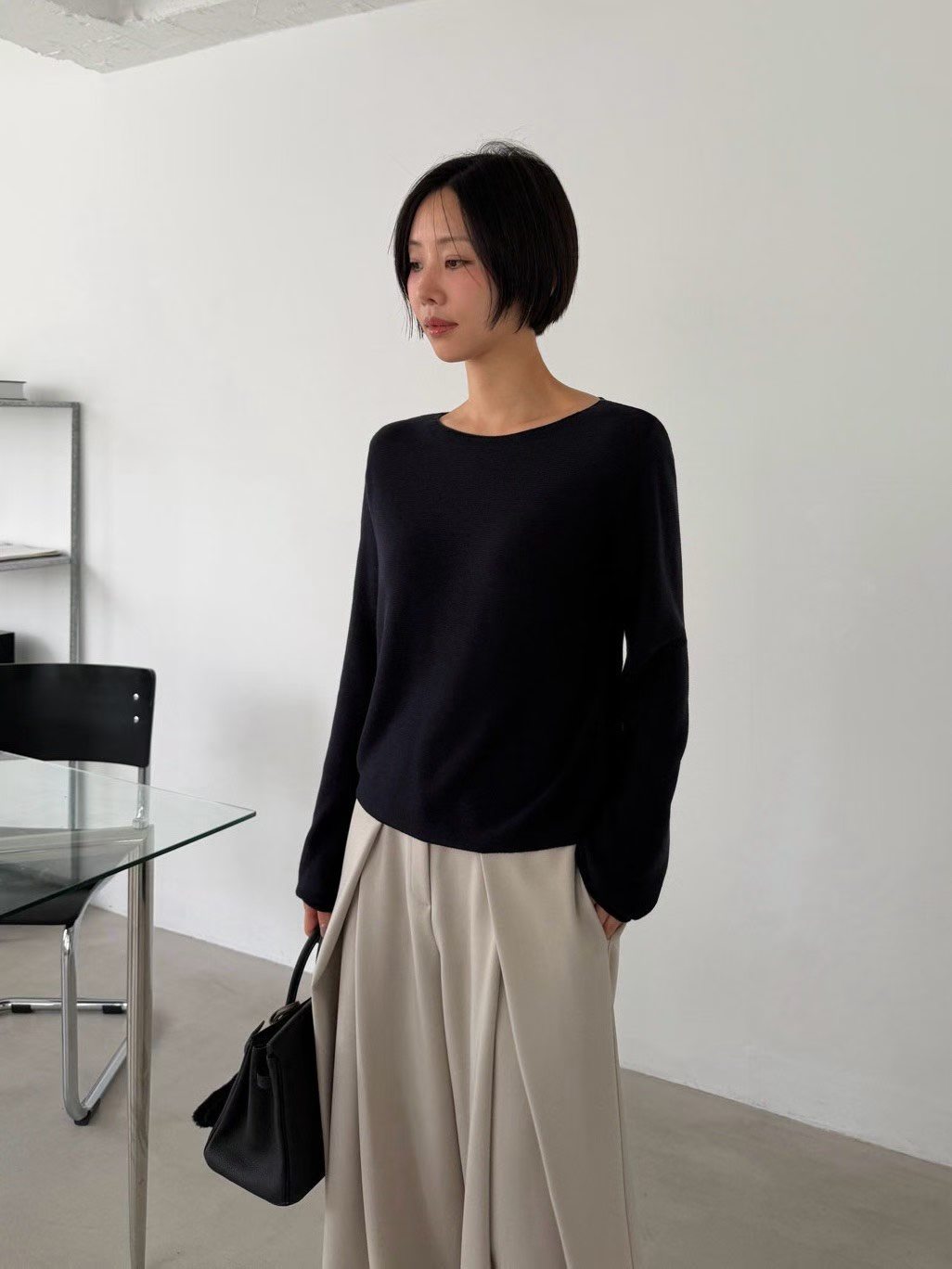 M09 Easy Lined Knit