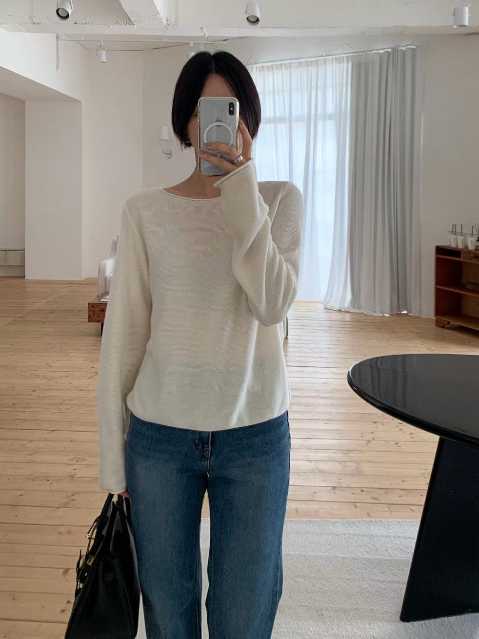 M09 Easy Lined Knit