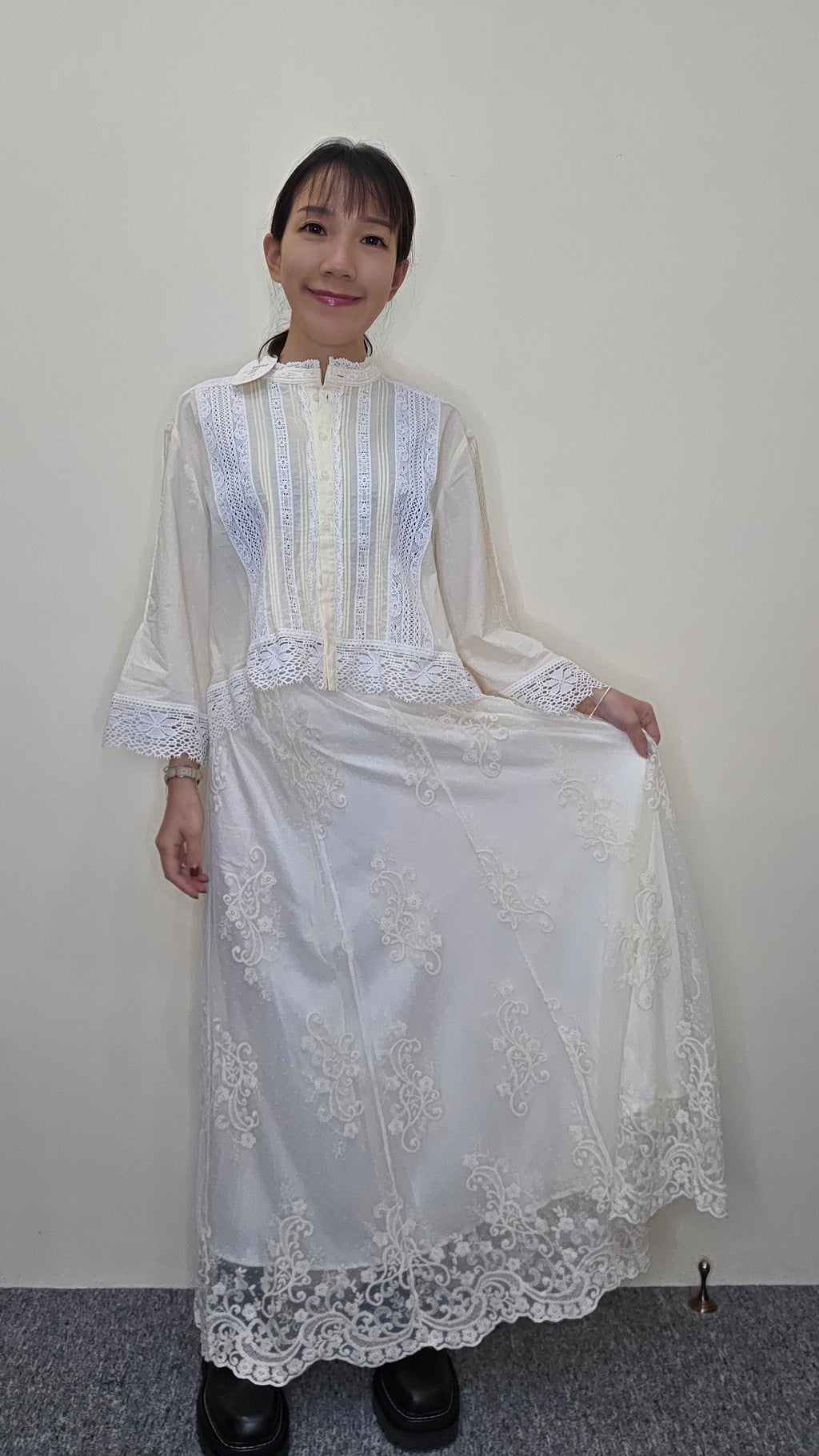 H49 romantic lace skirt